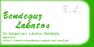 bendeguz lakatos business card
